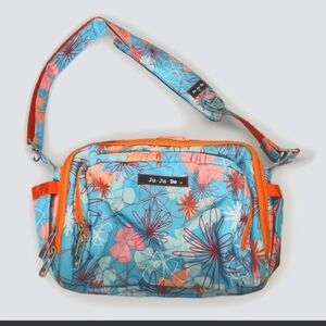 Ju-Ju-Be Floral Baby Bag - Blue and Orange